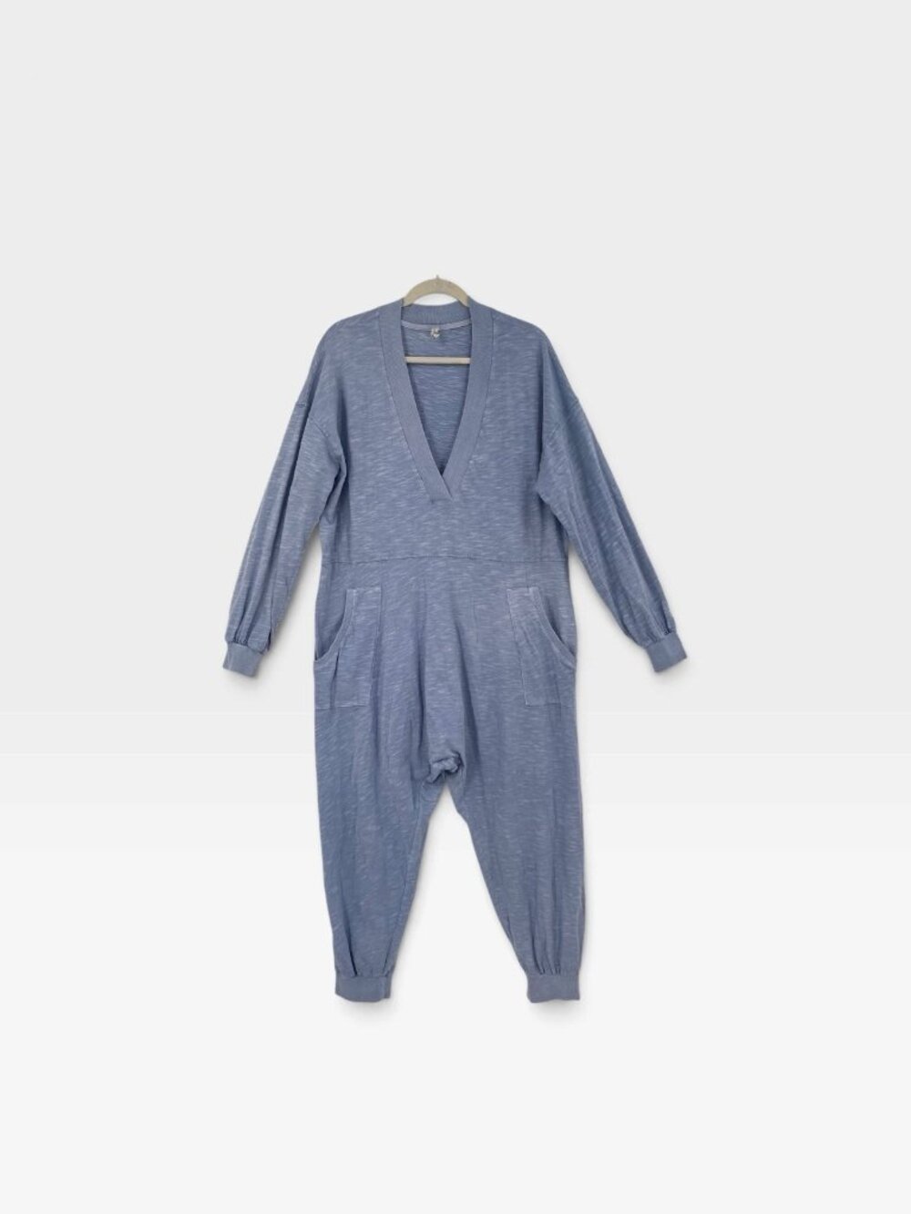 Intimately free people blue Long Sleeve Slouchy  Jumpsuit M oversized drop